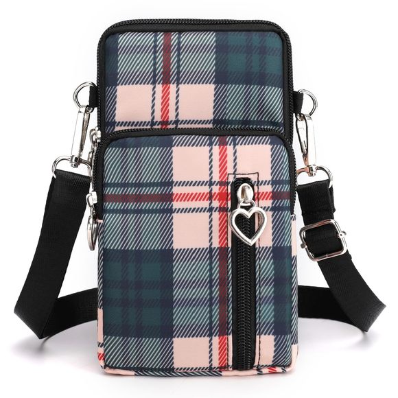 Universal Small Crossbody Bag, Nylon Mini Phone Wallet Shoulder Bag >:( - Picture 1 of 7